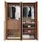 Manhattan Comfort Lee Module Wardrobe 1.0 & 3.0 Closet in Golden Brown, 2PK 2-WC0013-GB - alternate 4